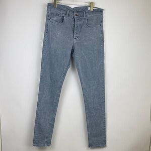 Rag & Bone Men's Jeans Fit 1 Skinny Cotton Blend  Denim Size 33 Sausalito Blue